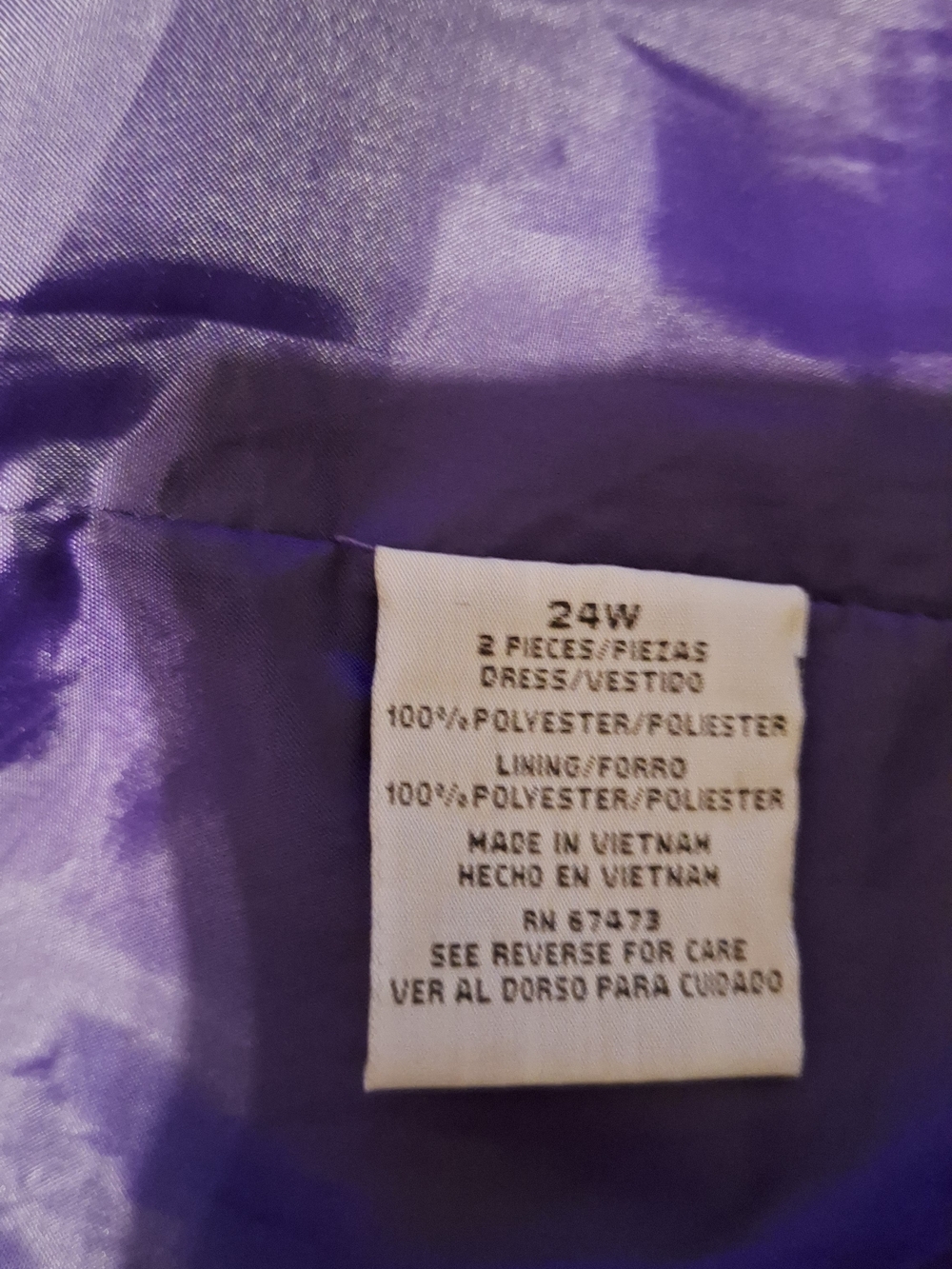 Danny & Nicole Purple Midi Dress with Matching Jacket Set - Picture 9 of 15